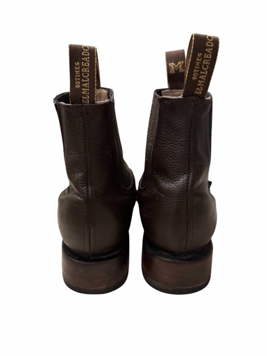 El malcreado Men\'s Brown Leather Chelsea Boots with Pull Tabs, pre-owned, sz9 main image 12